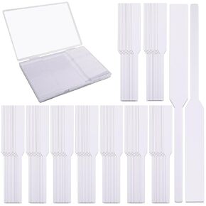 600 Pieces Perfume Tester Strips with Storage Box, Larbeti Paper Fragrance Tester Strips Disposable Essential Oils Test Card White Fragrance Blotter Paper Cards