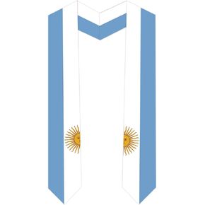 International Students Argentina Graduation Stole Argentina Country Flag Graduation Sash 5 X 72 Inches