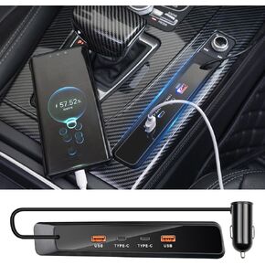 محطة إرساء محور السيارات لـ Audi Q5 SQ5 2018-2025 ، Q5 Sportback 2021-2025 USB Type-C Fast Charger Auto Interior Center Console Excesssore