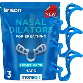 Brison Nasal Embass - فتحات فتحات الأنف لتحسين التنفس المعونة للنوم للبالغين ، حل أن الأنف ومحلول احتقان الأنف للنوم والنشاط يحسن تدفق الهواء - 3pcs