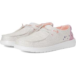 Hey Dude Women's Wendy Iridescent Star (Little Big Kid) Slip-On