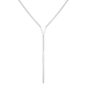 Vince Camuto Silvertone Lariat Y Necklace For Women