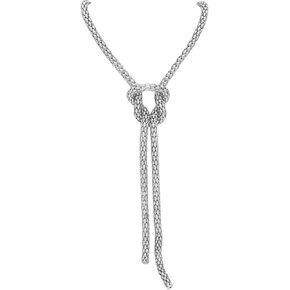 Chunky Gold-Plated/Silver Y-Shaped Layered Choker Necklace for Women, Statement Chain Link Belt Knot Ball Pendant Jewelry, Punk Hip-Hop Y2K Rocker Trendy Style