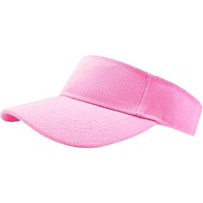 1 Piece of Pink Sun Visor Hat Adjustable Sport Visors for Women and Men (One Size)
