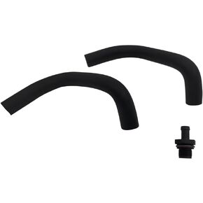 2Pcs PCV Breather Hoses w/Valve Kit Black 11823-JA00A 11826-JA00B For Nissan Altima 2007 2008 2009 2010 2011 2012 2013 Replaces 11810-6N202
