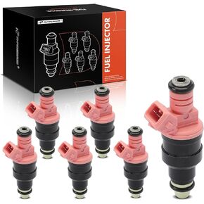 A-Premium Fuel Injectors Set of 6 Compatible with BMW E36 Series 328i 1996-1999, 328is 1996-1999, M3 1996-1999, Z3 1997-2000, E39 Series 528i 1997-1998, 2.8L 3.2L, Replace# 13641703819
