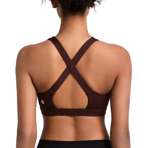 Girl Girl High Impact Resports for Women ، Crisscross Back High Support Bra مصبوب الكأس صدرية صدرية الدفع لأعلى