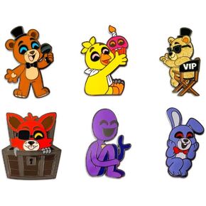 Youtooz Five Nights At Freddy's Pin Set, Collectors Box Includes 6 Pins By Youtooz FNAF Collection