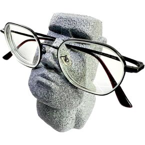 Funny Eyeglass Holder Stand Sunglasses Display Stand Resurrection Island Statue Shaped Stand Ornament Nightstand Home Office Desk Decor 1