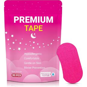 Pink Breathable Tape (30 Pack) Strong Adhesive Multi-Functional Trial No-glued Removal Suitable for Books Bowling Heel