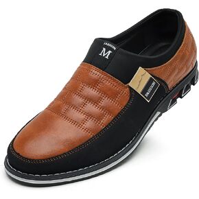 Men's Luxury Modern Oxford Leather Loafers Flat Sneakers Walking Shoes Party Prom Business Office Dress Shoes Size 7-15