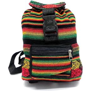 Mia Jewel Shop - حقيبة ظهر صغيرة للنساء | Peruvian Print Print Prategy Pattern Lightweight Backpack for Men | حقيبة الظهر Daypack | إكسسوارات حقيبة بوهو المصنوعة يدويًا