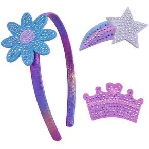 Frog SAC Charm CHARM For Girls - Kids Hair Bands مع مقاطع قابلة للتبديل ، إكسسوارات فرقة الرأس الرقيقة للأطفال (قوس قزح/نجم ، أطفال) in Kuwait