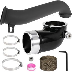 6.6 لسان حال توربو ، محرك Lly Turbo Fumpeate لنسج ل Duramax 6.6l Lly 2004.5-2010 ، كوع المدخلات المنوع في شيفروليه لشاحنات GMC Sierra مع غطاء توصيل موناتور البليت.
