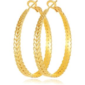أقراط فضية للأقراط للنساء hypoallergenic 925 sterling الفضة الفضية ما بعد أقراط خفيفة الوزن سميكة أقراط فضية كبيرة 30/40/50 ملم