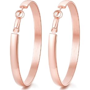JOWLPIRE 14K GOLD مطلي 925 STERLING SLIVER POST أقراط ، 4 ملم/5 ملم أقراط خفيفة الوزن غير مشوهة للنساء العصرية 20/30/40/50/00/70 ملم