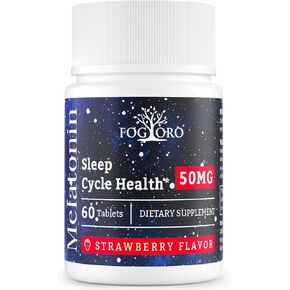 Fogoro Powerful Melatonin -Fall Asleep Faster, Stay Asleep Longer,Easy to Take