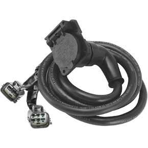 محول Bargman 54701-007 (90 درجة 7-Way Fifth Harness Assembly مع 7 'كابل)