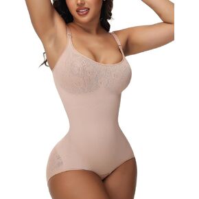 SHAPSHE Shapewear Bodysuits for Women Tummy Control Body Shaper Seamless Sculpting Snatched Low Back Waist Body Suit