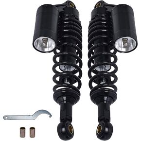340 mm 13.5 Inch Rear Air Shocks Absorber Suspension Damper Replacement for Honda Yamaha and Most 150cc - 750cc Motorcycles