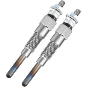 2PCS Glow Plugs Compatible with Kubota D722 D902 D905 D1005 D1105 V1505 V1305 Z482 RTV900 RTV1100 Tractor B1700D B1700E ZD326 ZD331 Mower BX1800D BX1830D Replace#16851-65510 16851-65512