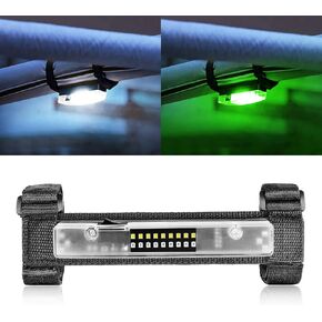 UTV Dome Light Battery Powered Universal Roll Bar Mount LED Interior Lights Map Light for UTV SXS Polaris RZR Can Am Honda Kawasaki Yamaha Golf Cart Truck Car- White & Amber