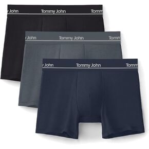 ملخصات Tommy John Men's Luxe Boxer ملخصات داخلية-4 "3 عبوات ، مستمدة من الخيزر