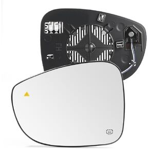 Right Passenger Side Mirror Glass W/blind Spot Detection Compatible with 2017-2024 Chrysler Pacifica, 2020-2024 Voyager Replacement Rear View Power Heated Mirror Glass 2 Pin 68318282AA