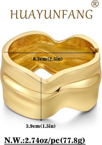 Chunky Gold Bangles Bracelet for Women Fashion Hammered Wide Cuff Bracelet Minimalist Open Wrist Cuff Bangle Gold Jewelry Accessories for Women in Kuwait