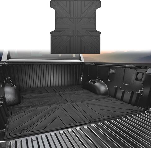 Bed Mat Compatible with 2019-2025 Chevy Silverado&GMC Sierra 1500 5.8FT Truck Bed Liner Pickup Car Truck Potector for Chevrolet Silverado Accessories(19-25 Silverado&Sierra 1500 5.8FT) in Saudi Arabia