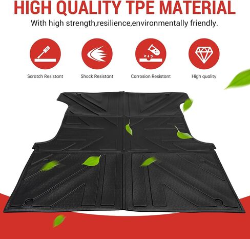 Bed Mat Compatible with 2019-2025 Chevy Silverado&GMC Sierra 1500 5.8FT Truck Bed Liner Pickup Car Truck Potector for Chevrolet Silverado Accessories(19-25 Silverado&Sierra 1500 5.8FT) in Saudi Arabia