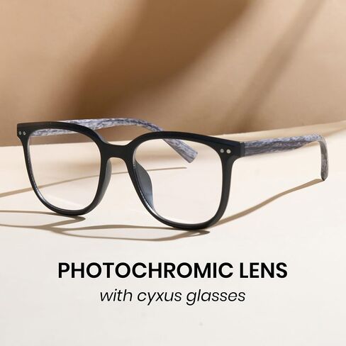 Cyxus Photochromic Glasses for Women Men UV Protection with Blue Light Blocking 8240 in Saudi Arabia