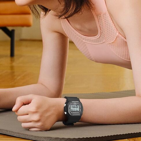 Women Digital Watch Watch Resport Watch Outdoor Wathronic Watch مع إنذار ، ساعة توقيت ، وضوء ليلي مضيئة الرجال العسكريين in Kuwait