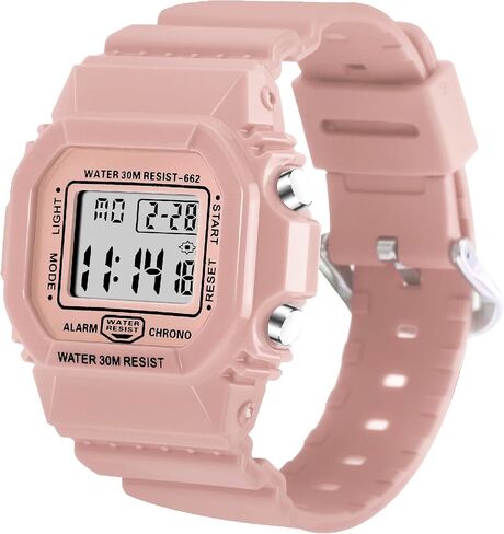 Women Digital Watch Watch Resport Watch Outdoor Wathronic Watch مع إنذار ، ساعة توقيت ، وضوء ليلي مضيئة الرجال العسكريين in Kuwait