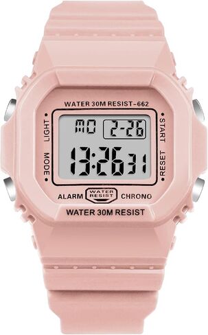 Women Digital Watch Watch Resport Watch Outdoor Wathronic Watch مع إنذار ، ساعة توقيت ، وضوء ليلي مضيئة الرجال العسكريين in Kuwait