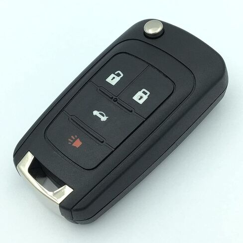 Replacement Key Fob Case Fit for Chevrolet Chevy 2011 2012 2013 2014 Camaro Cruze Malibu Equinox Sonic Impala Entry Smart Remote Control Key Fob Cover(3 Button) in Saudi Arabia