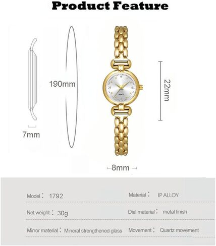 ADSBIAOYE Petite Womens Round Simple Wrist Watch Fashion Dress Diamond Female Watches for Ladies Analog Quartz Stainless Steel Waterproof Watch in Saudi Arabia