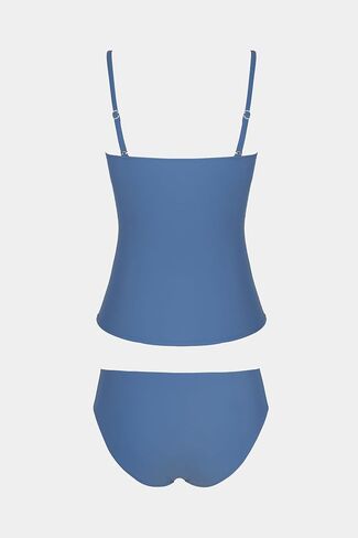 Cupshe Women's Tankini يضع قطعتين من ملابس السباحة الحبيبة أشرطة قابلة للإزالة in Kuwait