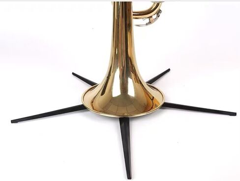 MOONBACK Trumpet Stand, Trumpet Mute Kit Portable Trumpet Stand Holder Foldable Detachable Stable Metal 5 Legs Stand And Trumpet Mute Silencer,Lightweight Aluminum Trumpet Practice Mute in Saudi Arabia
