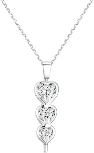 Sterling Silver Heart Necklace for Mothers Day Classic Necklaces for Women Hypoallergenic Jewelry for Mom Available in Purple Pink White and Yellow in Saudi Arabia
