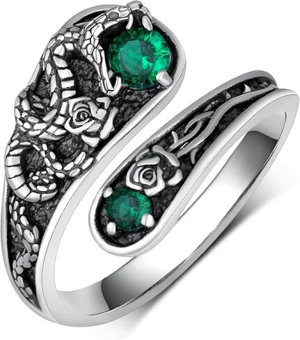 Witches Knot Ring 925 Sterling Silver Witch Ring Spoon Ring Wiccan Jewelry Witchy Gifts Irish Adjustable Thumb Open Ring for Women in Kuwait