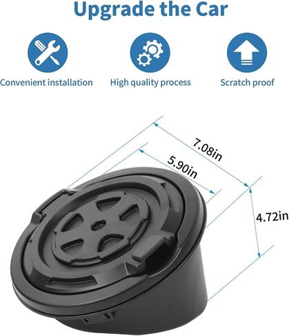 for Jeep JL Gas Cap Door Cover Aluminum Alloy for Jeep Wrangler JL JLU 2018-2024 Black American Flag in Saudi Arabia
