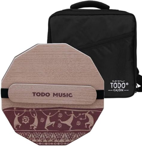 TODO Cajon Box Drum Flat Hand Drum Portable Birch Wood Percussion Instrument with Adjustable Strings Carrying Bag Handcrafted, Hand Drum Percussion in Kuwait