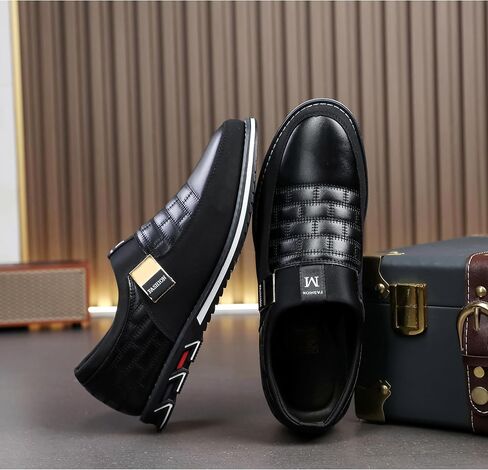 Men's Luxury Modern Oxford Leather Loafers Flat Sneakers Walking Shoes Party Prom Business Office Dress Shoes Size 7-15 in Kuwait