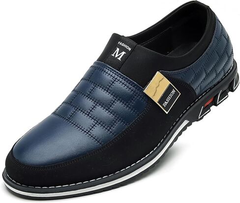 Men's Luxury Modern Oxford Leather Loafers Flat Sneakers Walking Shoes Party Prom Business Office Dress Shoes Size 7-15 in Kuwait