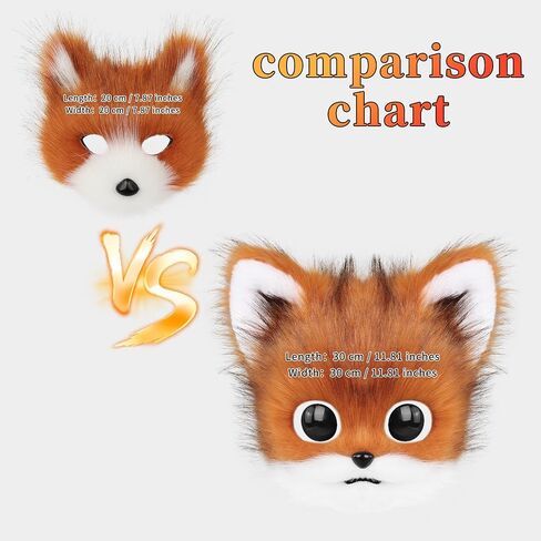 Furry Fursuit Cat Mask Faux Fur Therian Face Masks Costume Cosplay Animal for Party Halloween Christmas in Saudi Arabia