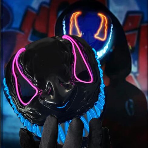 Venom Purge Mask,Light up Halloween Masks with 3 Lighting Modes Halloween LED Mask for Kid Adult,Cosplay Costume in Saudi Arabia