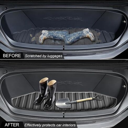 Premium Heavyweight Frunk Front Trunk Mat for Tesla Cybertruck 2024, Thick TPE Waterproof Frunk Front Trunk Mat Liner 3D Pattern for Best Protect [Frunk Mat] in Saudi Arabia