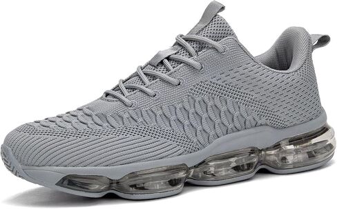 Mens Air Cushion Running Shoes Fashion Casual Walking Tennis Sneakers Non Slip Breathable Trail Sport Gym in Kuwait