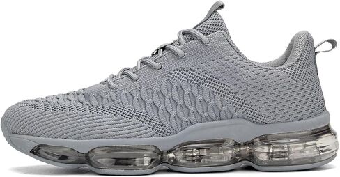 Mens Air Cushion Running Shoes Fashion Casual Walking Tennis Sneakers Non Slip Breathable Trail Sport Gym in Kuwait